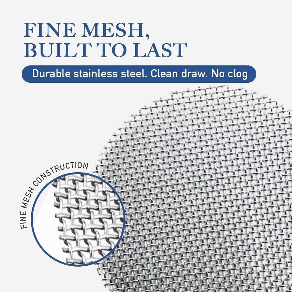100 Pcs Pipe Screens Stainless Steel Screen Filter for Pipe 3/4 Mesh Pipe Filter