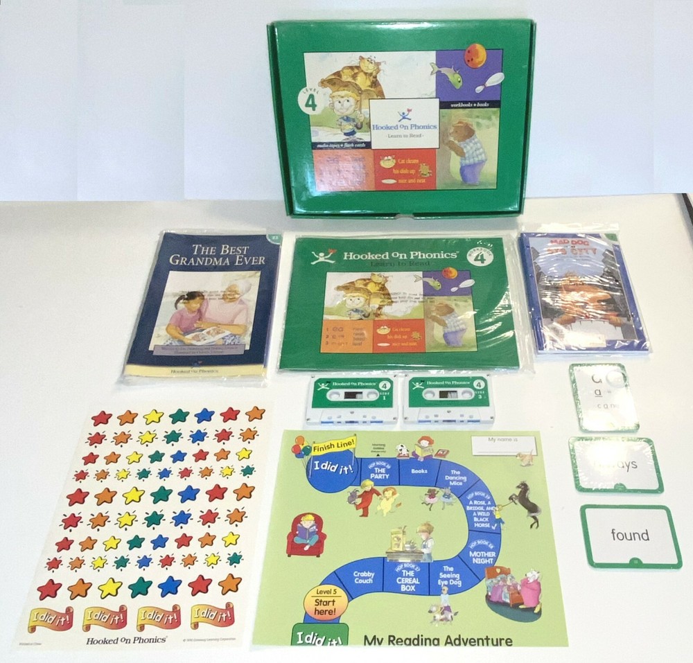 Hooked On Phonics Learn To Read 1998 Complete Level 4 New Opened Box