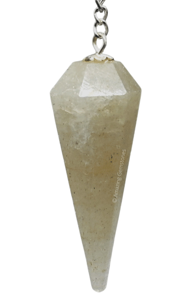 Green Preciolite Dowsing Crystal Pendulum