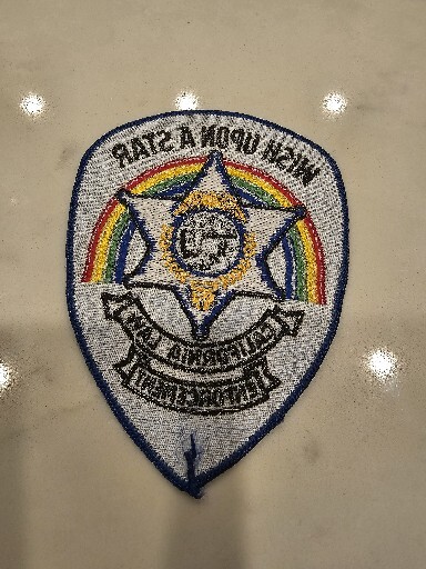 CA CALIFORNIA WISH UPON A STAR LAW ENFORCEMENT PATCH