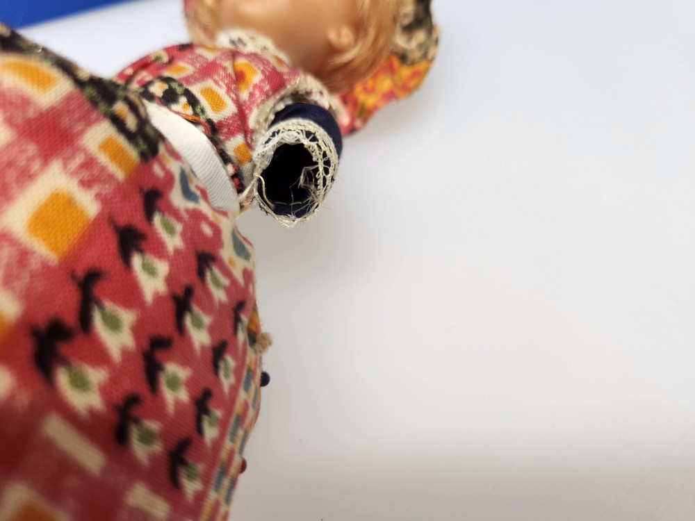 Vintage Pin Cushion Doll Missing Arm MCM Retro Sewing