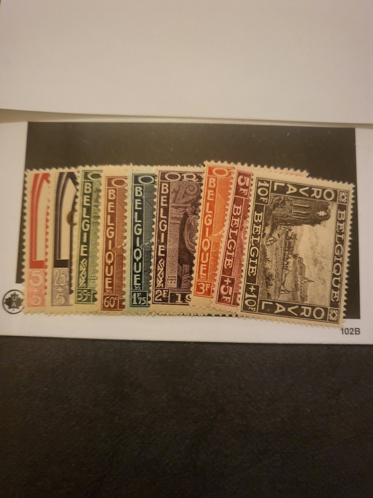 Stamps Belgium B69-77 hinged