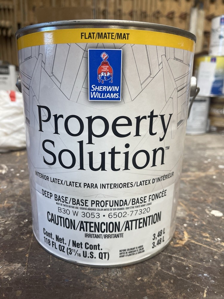 1 Gal. Sherwin Williams Property Solution Interior Latex Paint/Deep Base/Flat
