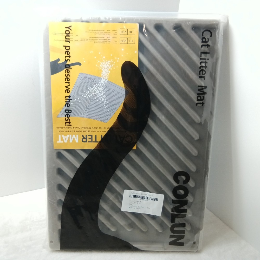 Litter Cat Mat Waterproof Trapping Silicone Large Mat, Layer Double for Box
