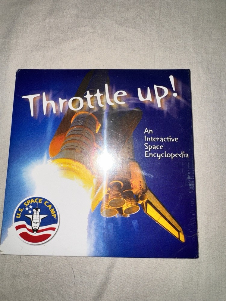 Throttle Up! U.S. Space Camp Interactive Space Encyclopedia CD-ROM Sealed 2002