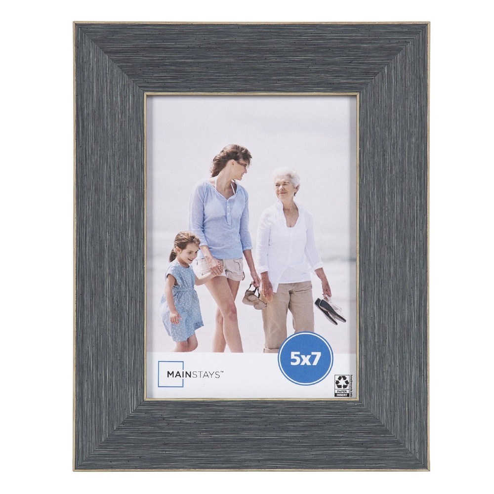 5x7 Chambray Blue Decorative Tabletop Picture Frame