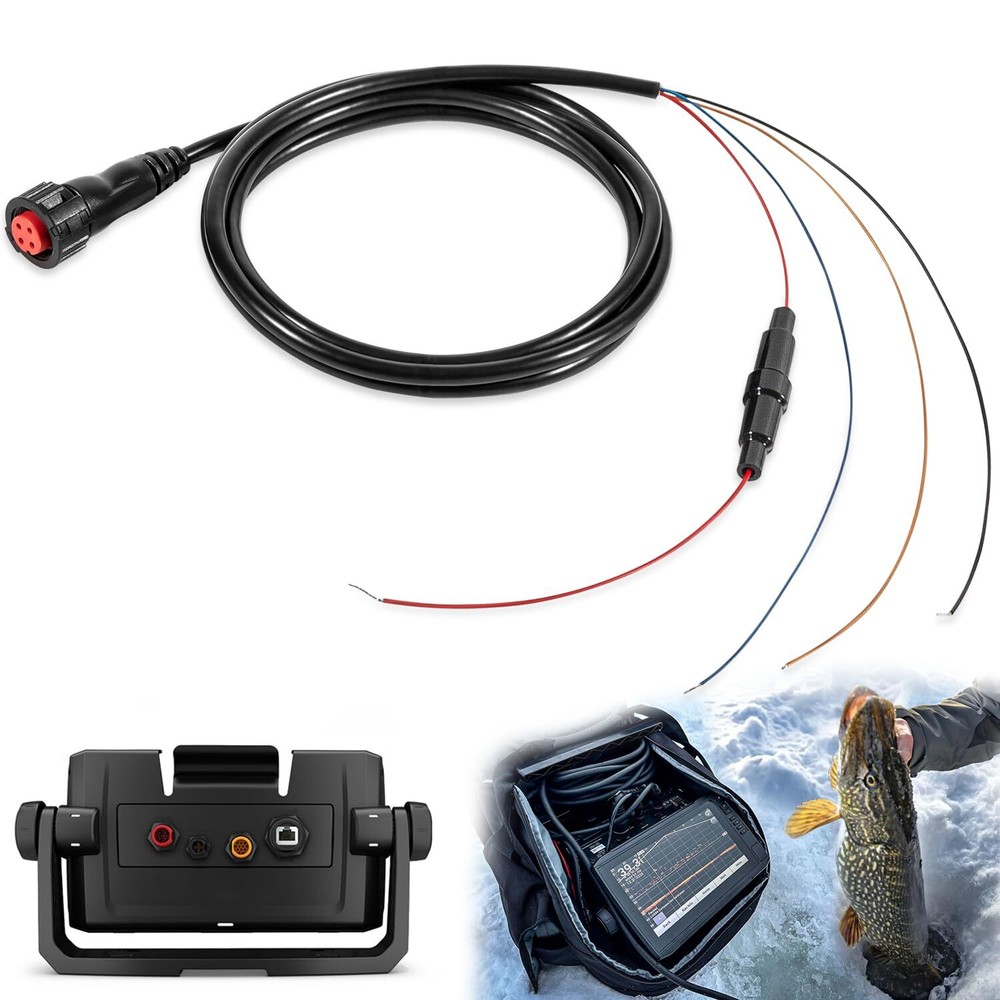 010-12445-00 Power/Data Cable Threaded 4 Pin for Garmin Transducers echoMAP.