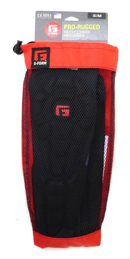 G-Form Pro Rugged Youth Knee-Shin Guards - Black, Small/Medium