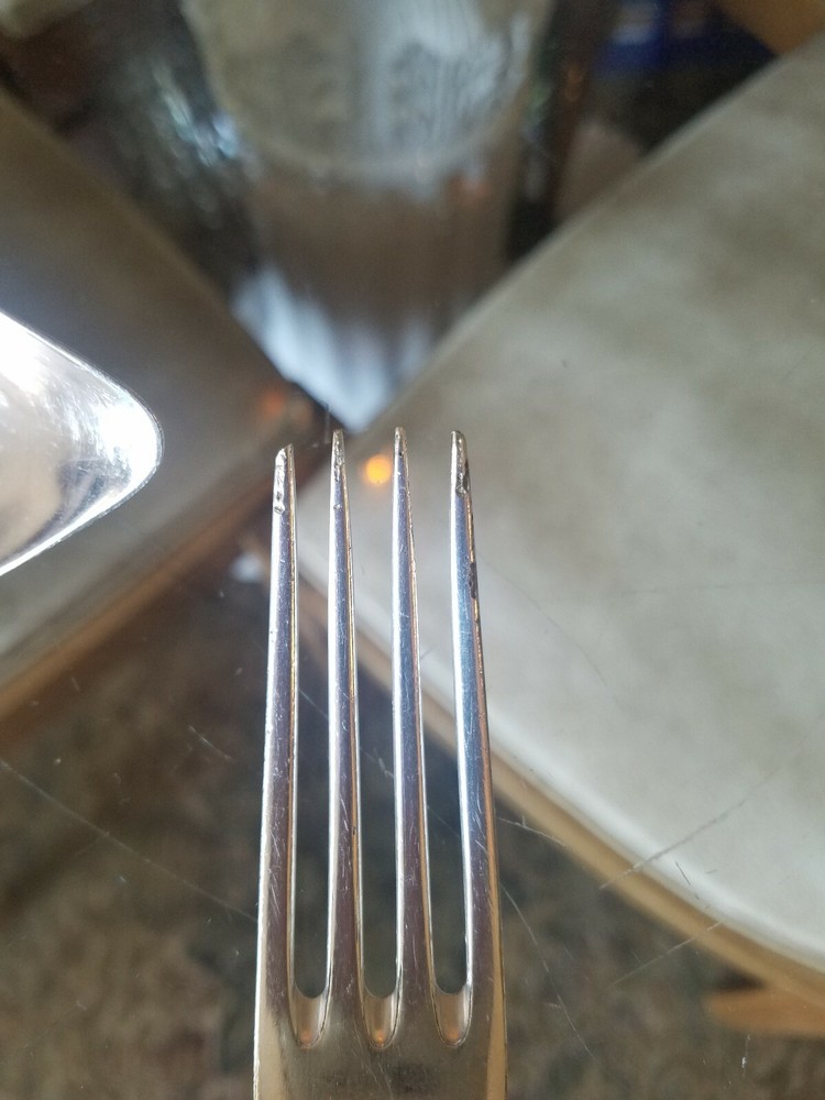 BMF 40 Glossy Silverplate Dinner Fork and Ladle