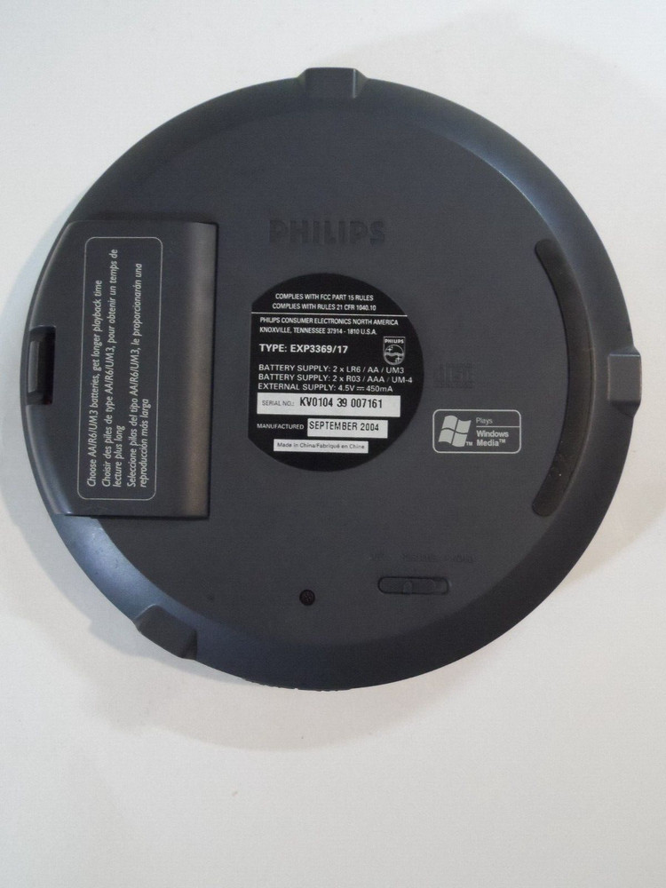 Philips Expanium Portable RED CD Player (EXP3369/17) NOT WORKING