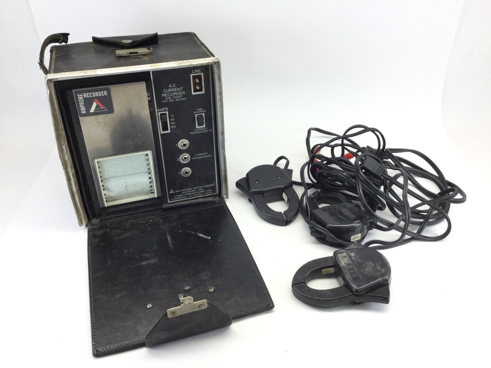 AMPROBE Instrument 300 SVA AC Current Recorder with cables UNTESTED