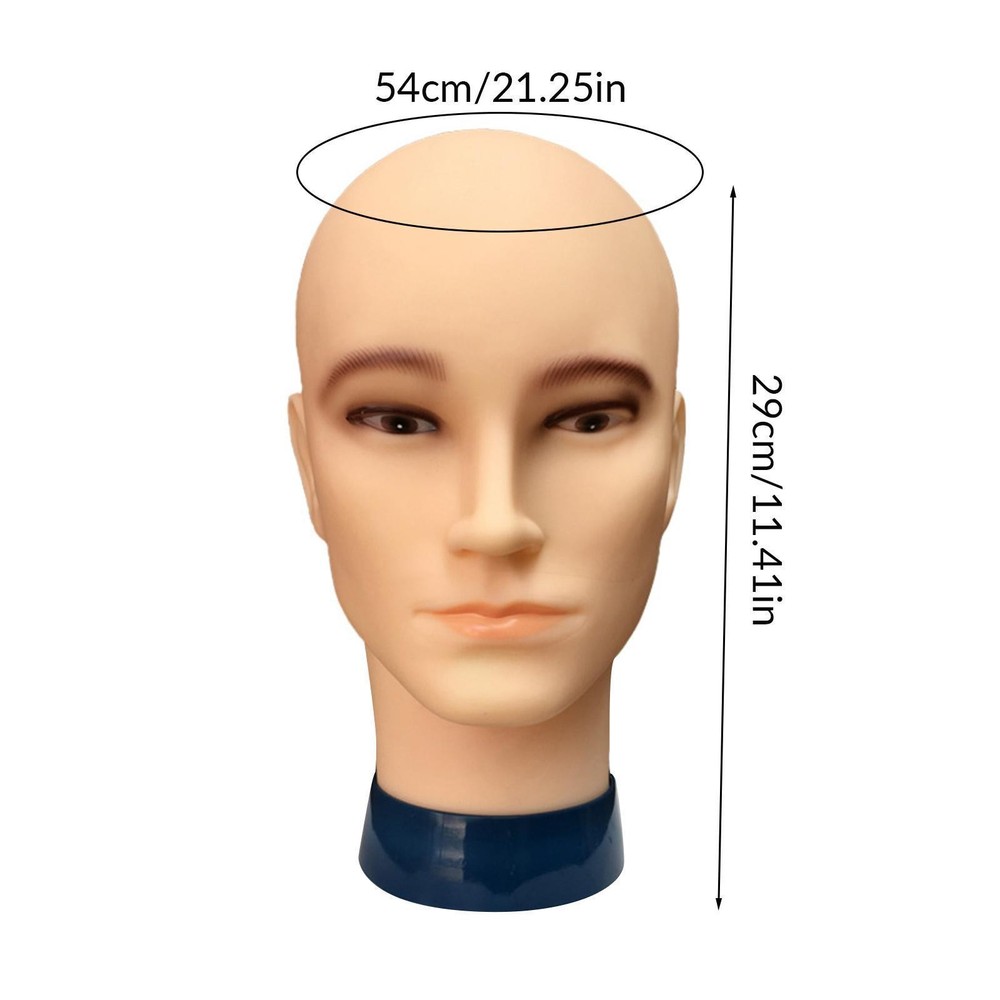 Male Bald Mannequin Head Training Head Manikin