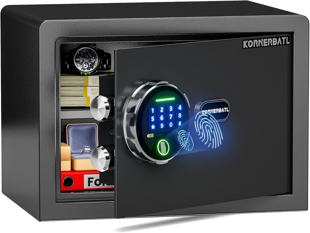 Elegant Small Safe Box with Four Access Methods - Perfect for Home Security