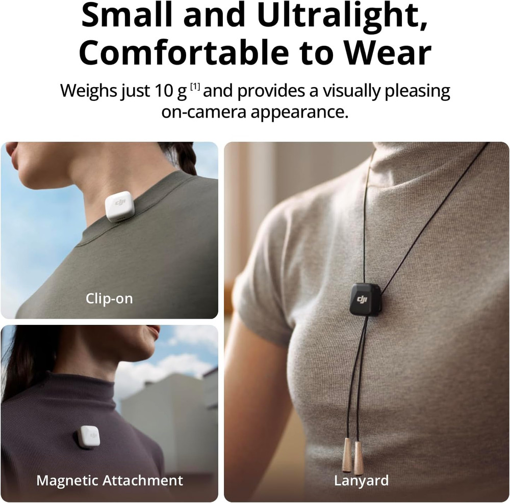 Mic Mini Transmitter (Infinity Black), Ultralight, Wireless Lavalier Microphone