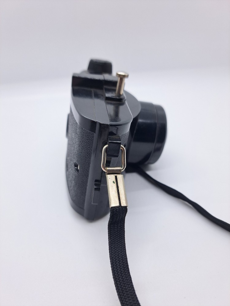 FED-FLASH 64mm Bakelite CAMERA With LEATHER CASE - ART DECO - UNTESTED