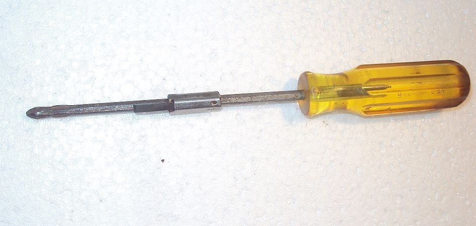 Vintage Old Forge USA Phillips precision Screwdriver #2 Yellow Handle PR4