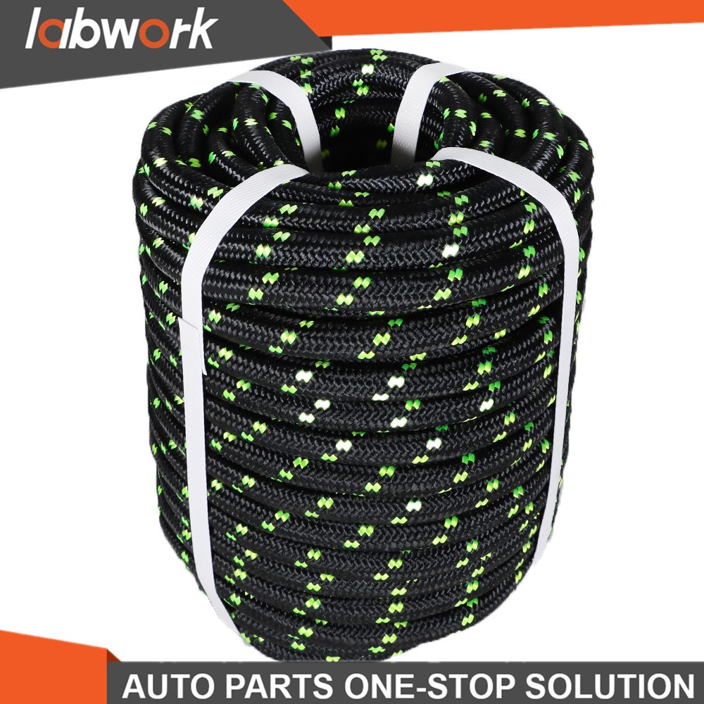 Labwork Double Braid Polyester Bull Rope 6180Lbs Breaking Strength 1/2" × 200'