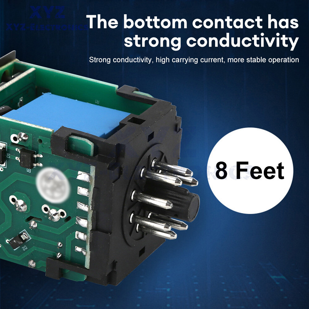 DH48S Smart Digital Delay Time Relay Precision Programmable Cycle W/ Socket Base
