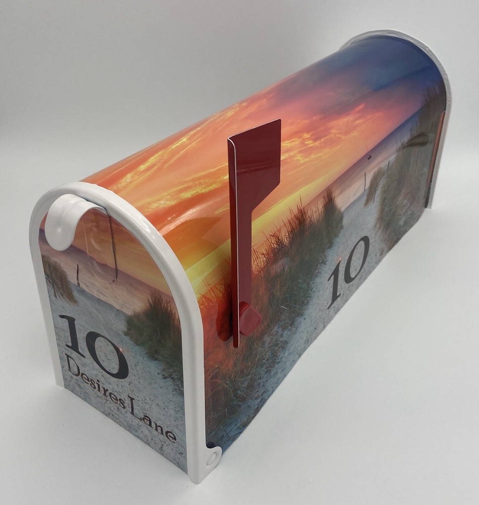 Beach Decor Custom Mailbox - Personalized gift for her