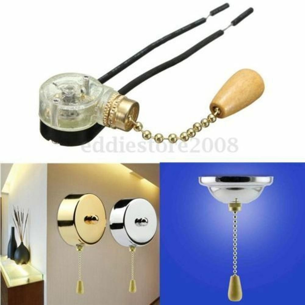 4PCS Universal Ceiling Fan Light Wall light Replacement Pull Chain Switch Part