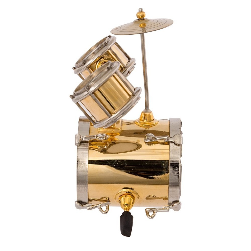 Kurt Adler J0528 Drum Ornament Gold