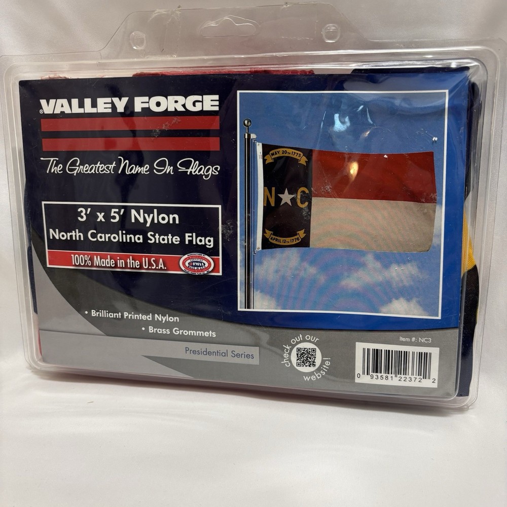 Valley Forge NC State Flag 3x5 Nylon