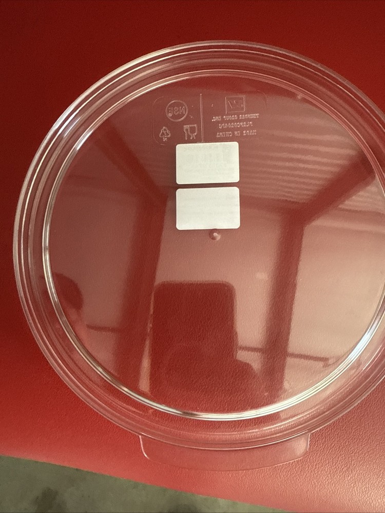 Thunder Group PLRFC0204PC Round Clear Polycarbonate Food Storage Container Lid