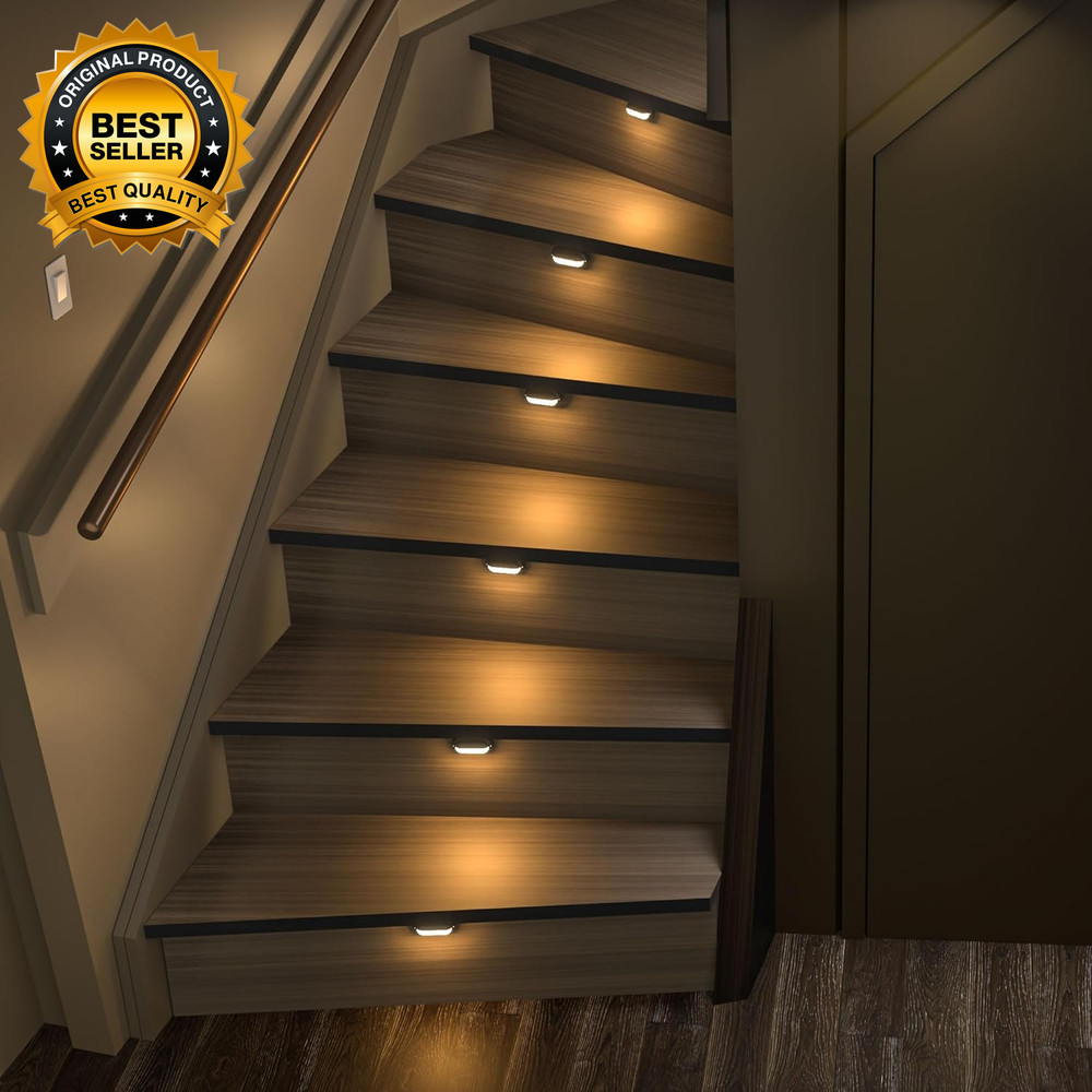 Motion-Triggered LED Stair Lighting Kit SSL-0516-B Dimmable Delay Lights off
