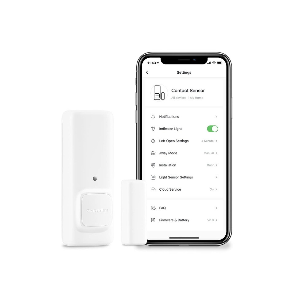 SwitchBot Door Alarm Contact Sensor - Smart Home Security Wireless Window Ala...