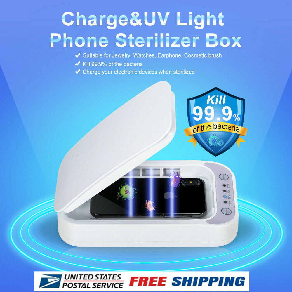 UVC Ultraviolet Cell Phone Sterilizer Sanitizer Disinfection Box Case Cleaner