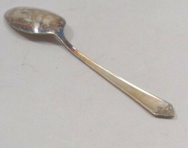 International Silver Starlight Silverplate Floral Tip Heel 1 Soup Spoon Flatware