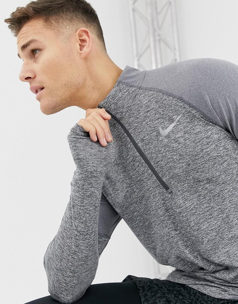 *NEW SEALED* Nike Mens Element Half Zip Running Top - Grey - Medium