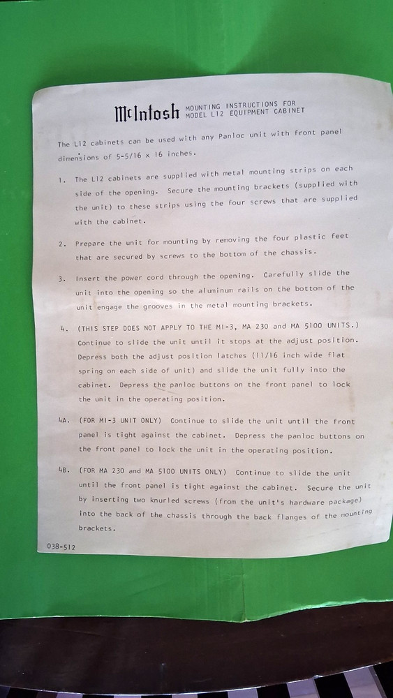 McIntosh L 12 Original box