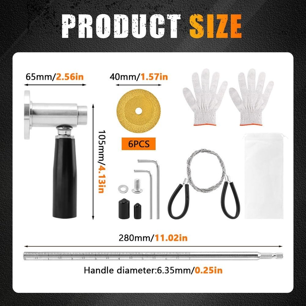 7-Inch PVC Pipe Cutter Tool for Drill-Internal/Inside Pipe Cutting, PVC Cutte...