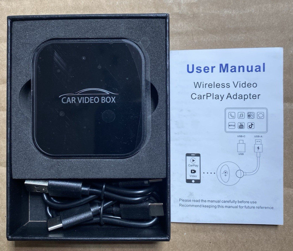 Wireless video carplay adapter