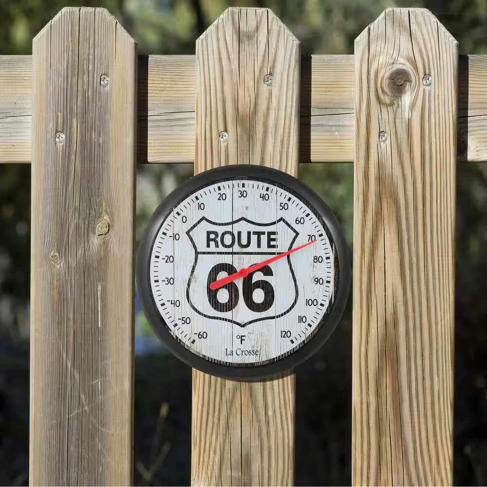 8 In. Route 66 round Dial Thermometer