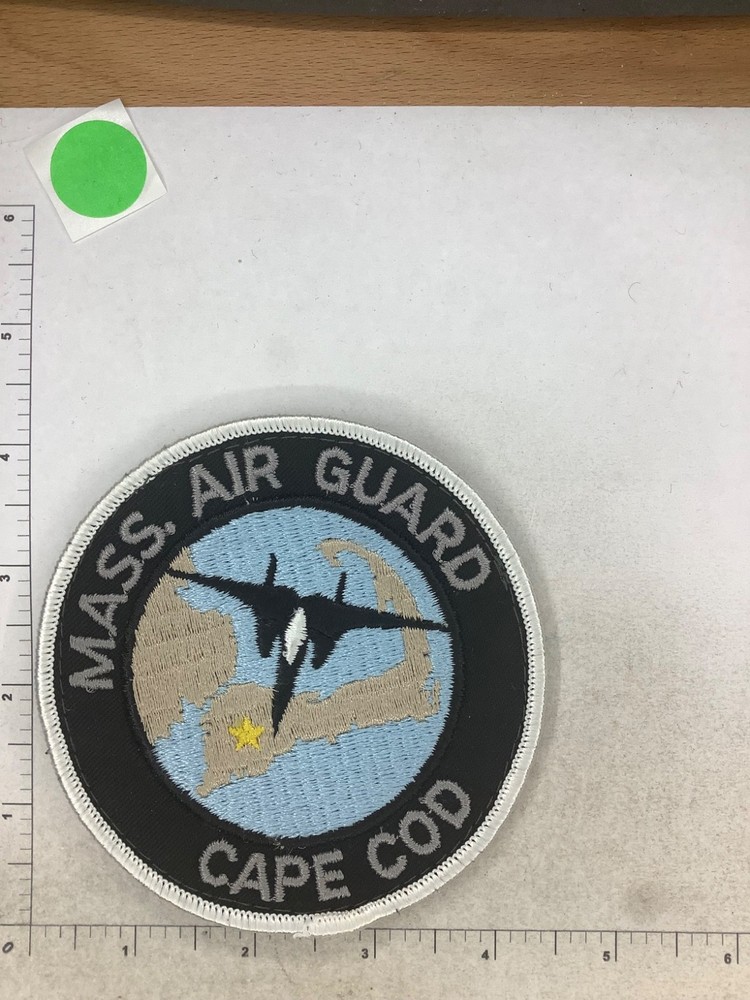 USAF MASS AIR GUARD CAPE COD SQUADRON PATCH WITH LOOM BACK