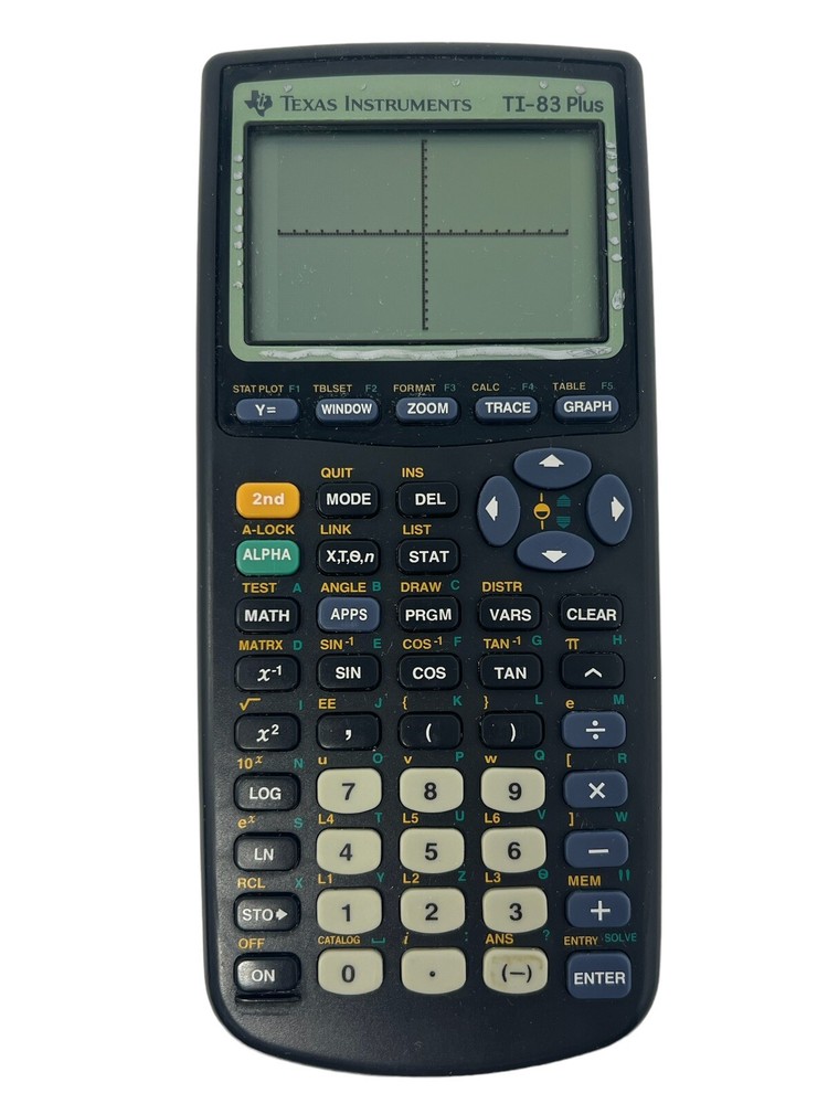 Texas Instruments TI-83 Plus Graphing Calculator + Cover Tested Working (Read)