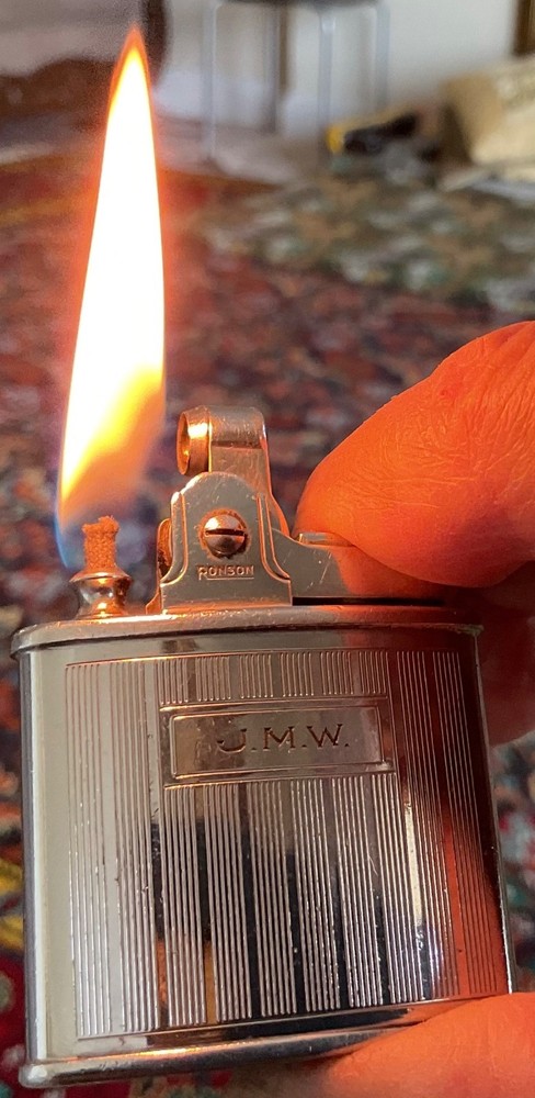 Vintage Ronson Standard Petrol Lighter VG/ Serviced.