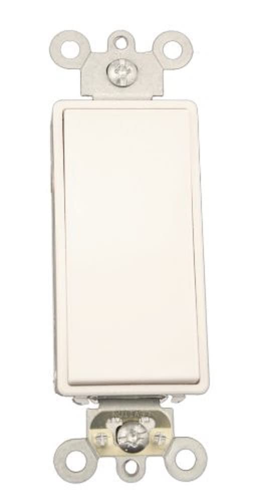 15 Amp, 120/277 Volt AC Decora Plus Rocker, Single-Pole, Double Throw, Center...