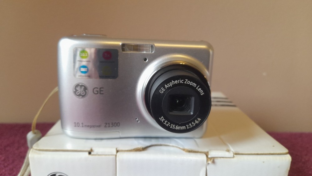Digital Camera GE Z1300 Plus Memory Card Instructions In Original Box Tested