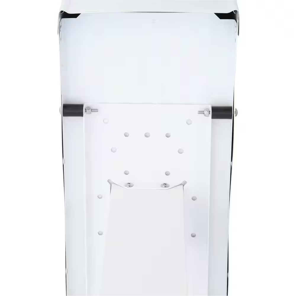 White Large Post Mount Mailbox Steel Rural Galvanized Extra Heavy duty Mail High