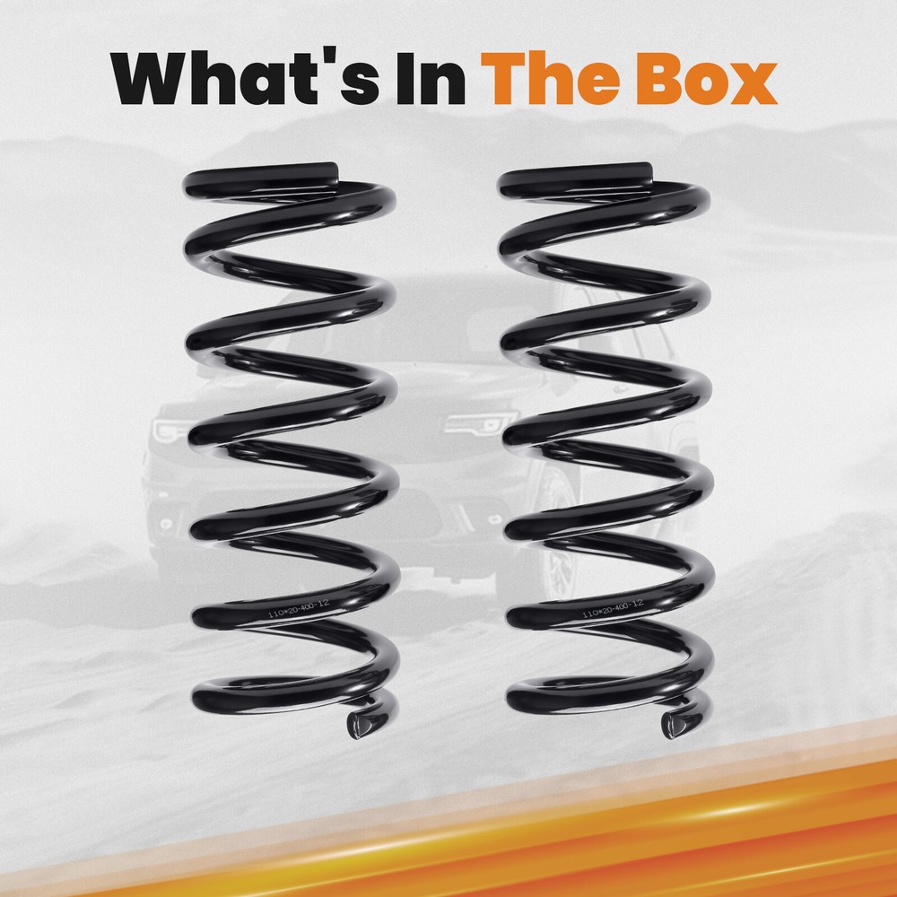 1" Front Drop Coil Springs For Chevy Silverado 1500 Single Cabs 1999-2007
