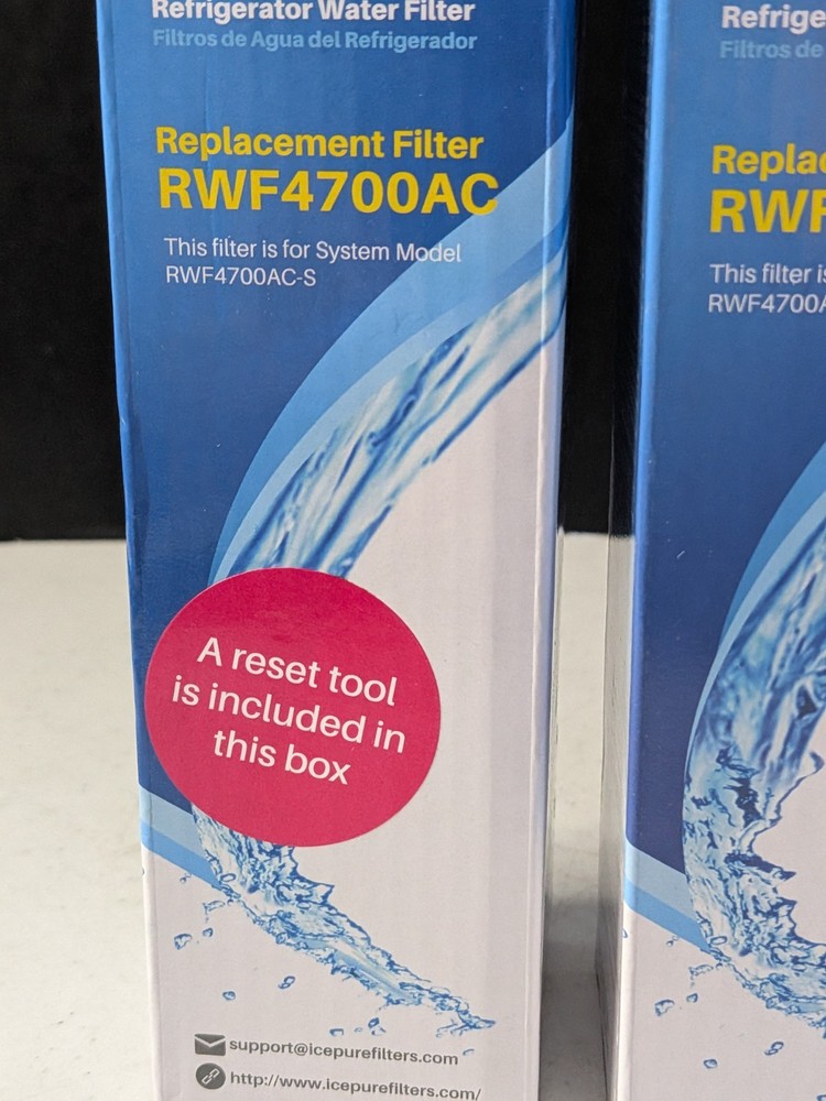 Three refrigerator water filter RWF4700AC Icepure