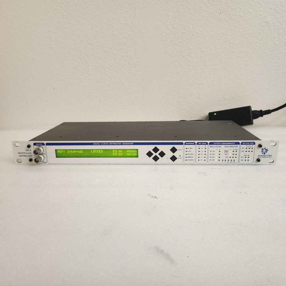 Brainstorm DCD 8 Master Clock Distripalyzer Word Distributor Analyzer Converter