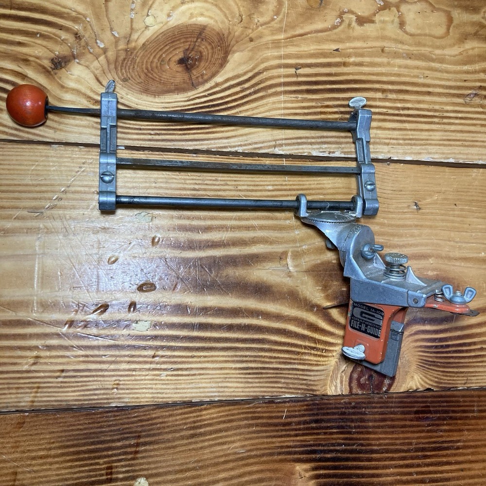 Granberg IA-108 File-N-Guide Bar Mount Chain Saw Sharpener Rare HTF Model