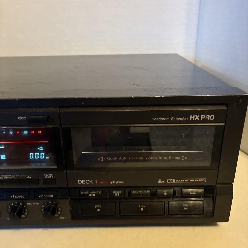 Technics Double Cassette RS-TR555 Partially Tested-Works