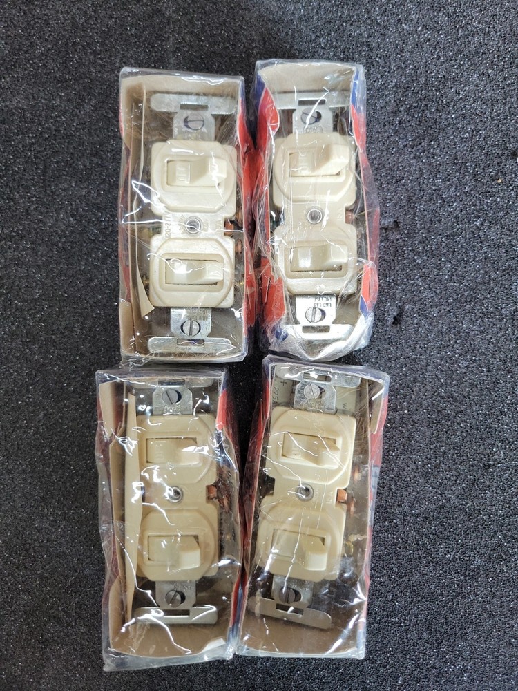 1) New! EAGLE 275 Quiet Combo 3 Way & SP Switches Ivory 120V