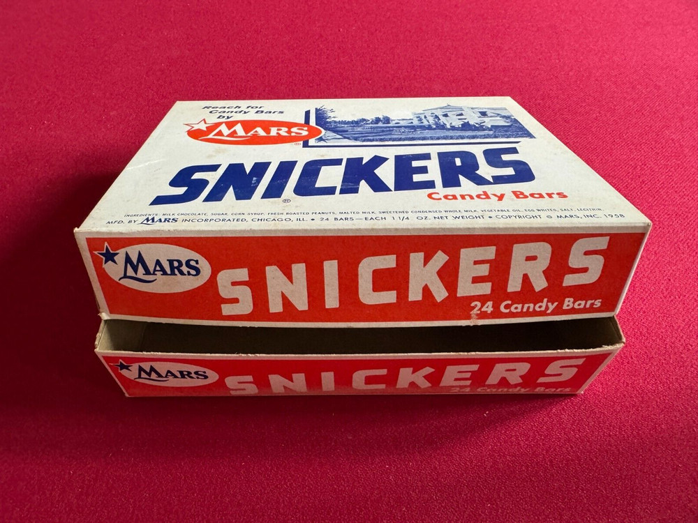 1958, SNICKERS, Original Display Box (Scarce / Vintage)