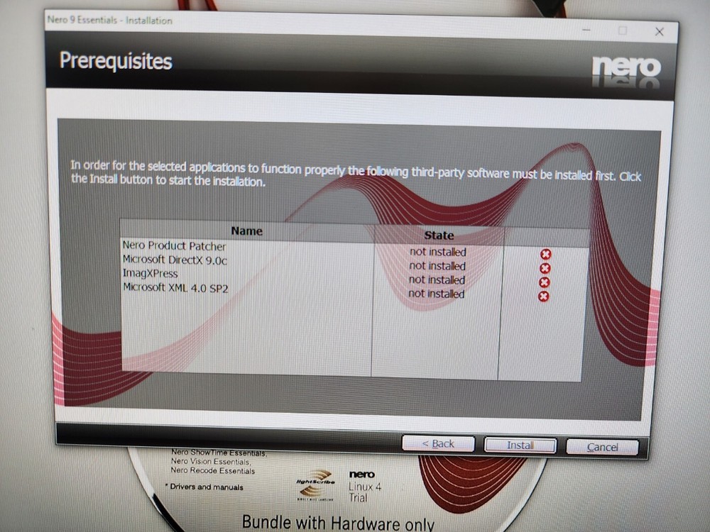 NERO MULTIMEDIA SUITE 9 ESSENTIAL and SATA data cable bundle